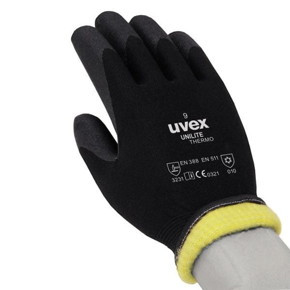 Gants de protection Uvex Unilite thermo BTP industrie taille 9 - gants de protection